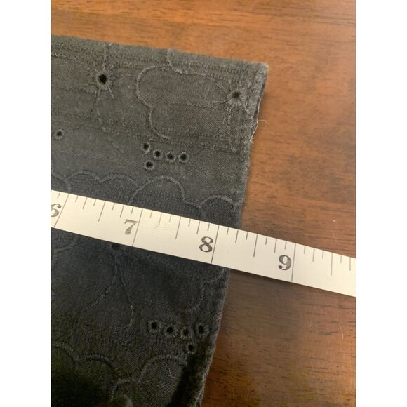 Madewell 2X Eyelet Cotton Tiered Oversize Midi Dress Black Casual - Picture 5 of 7